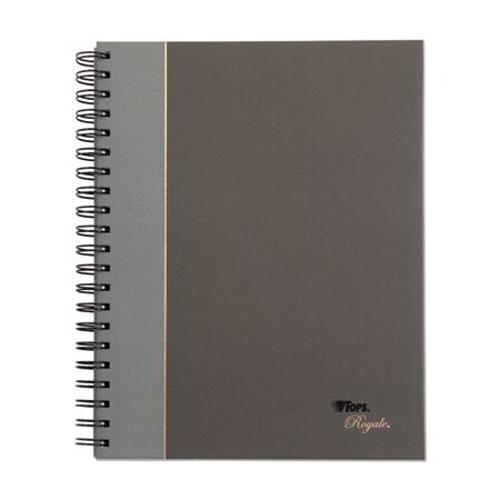 Tops Products TOPS, ROYALE WIREBOUND BUSINESS NOTEBOOK, COLLEGE, BLACK/GRAY, 10.5 X 8, 96 SHEETS 25331
